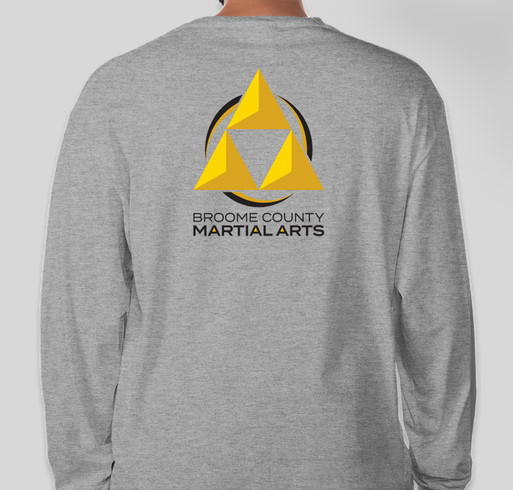 Broome County Martial Arts Winter Merch Fundraiser - unisex shirt design - back