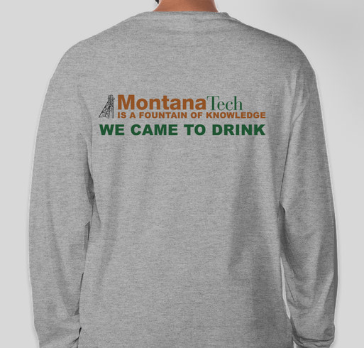 Montana Tech Graduation T-shirt Fundraiser - unisex shirt design - back