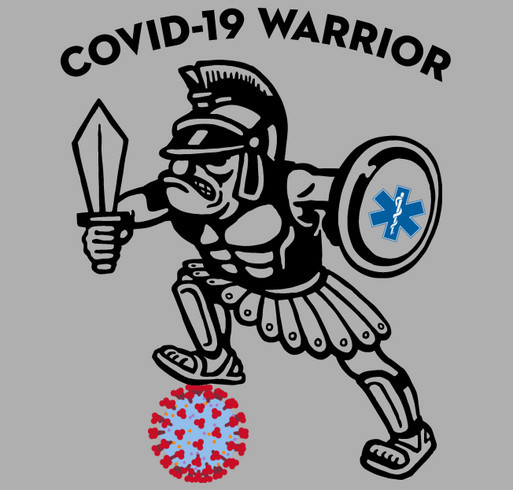 Covd-19 Warrior Supporting Monroe Volunteer Ambulance Corps Monroe NY shirt design - zoomed