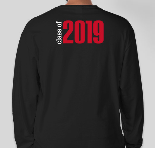 Class of 2019 Apparel Sale Fundraiser - unisex shirt design - back