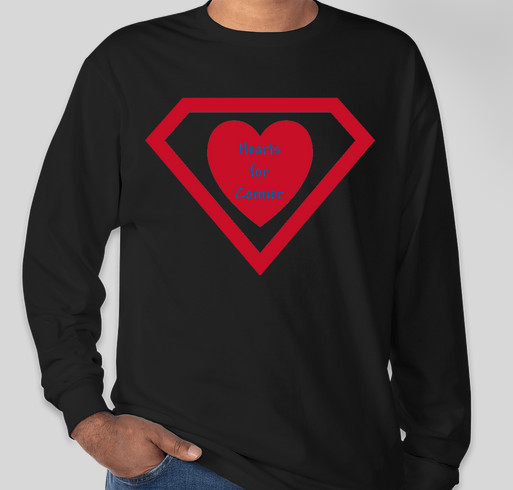 Hearts for Conner Fundraiser - unisex shirt design - front