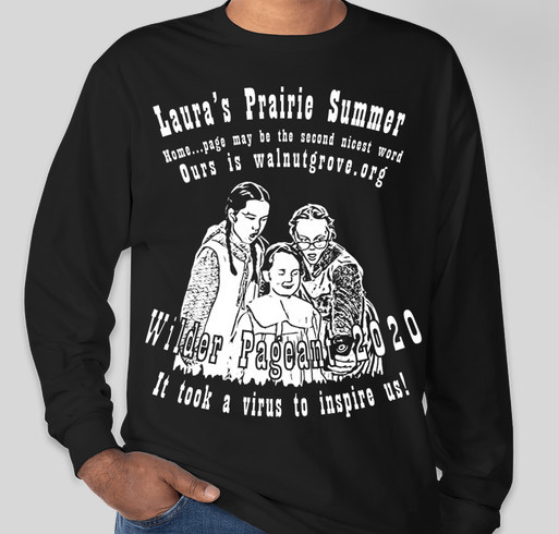 BACK & WHITE HOME…PAGE: Must Have T-SHIRT Souvenir of Laura’s Prairie Summer Fundraiser - unisex shirt design - front