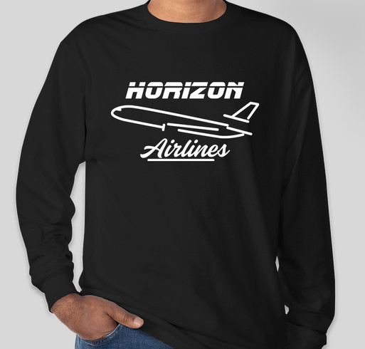 Horizon Airlines "Flight Crew" Apparel Fundraiser - unisex shirt design - front