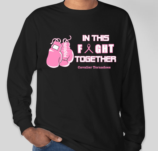 Tornadoes support the FIGHT in October. Fundraiser - unisex shirt design - front