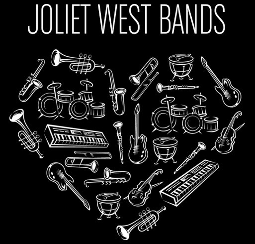 Joliet West Band Board Fundraiser shirt design - zoomed