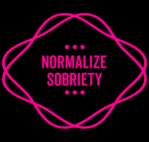 Normalize Sobriety shirt design - zoomed