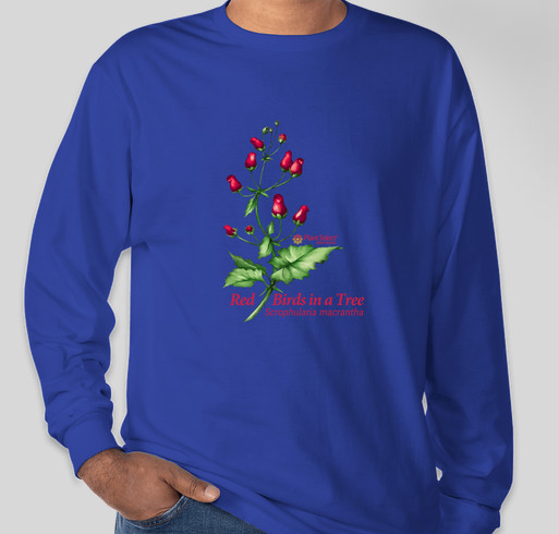 Purchase a Plant Select® Red Birds in a Tree T-shirt for the holidays! Fundraiser - unisex shirt design - front