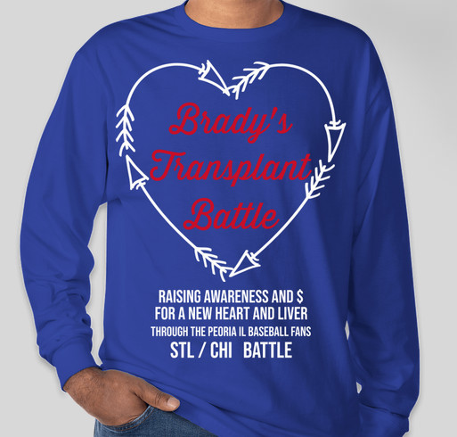 Brady's Transplant Battle Fundraiser - unisex shirt design - front