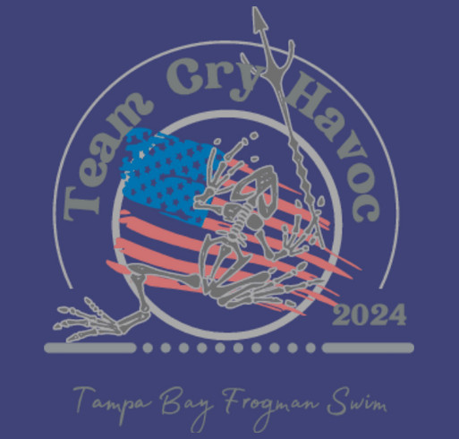 Team Cry Havoc Tampa Bay Frogman Swim shirt design - zoomed