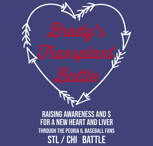Brady's Transplant Battle shirt design - zoomed