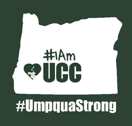 Umpqua Community College #UmpquaStrong Tee Fundraiser shirt design - zoomed