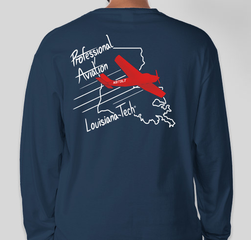 Louisiana Tech Precision Flight Team Fundraiser - unisex shirt design - back