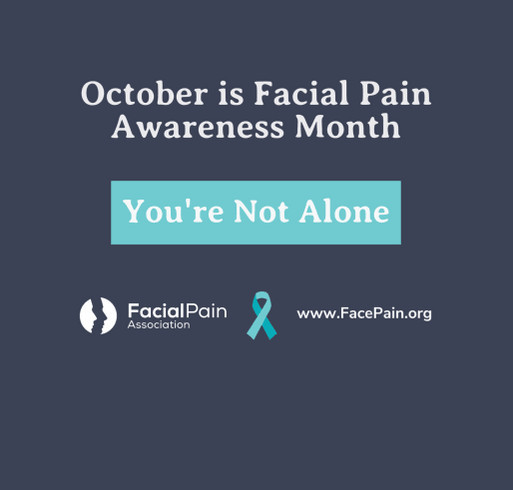 Facial Pain Awareness Month shirt design - zoomed