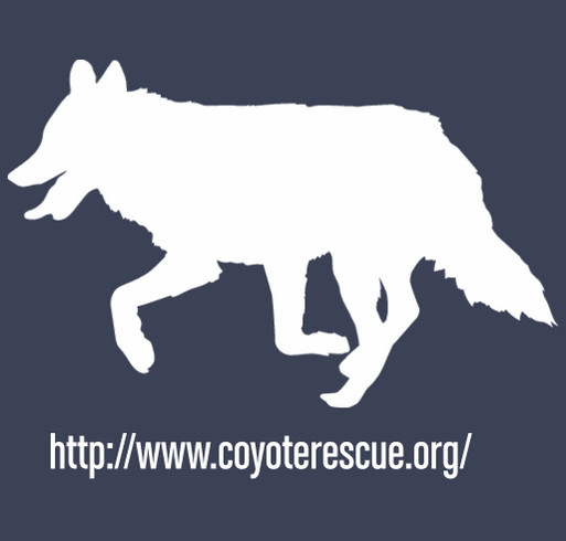 Indiana Coyote Rescue Center shirt design - zoomed