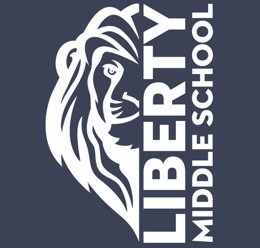 Liberty Middle School Spirit Wear - Style 2 shirt design - zoomed