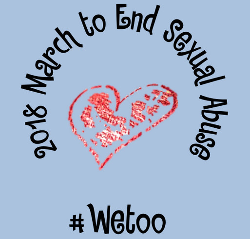March to End Sexual Abuse #WeToo shirt design - zoomed