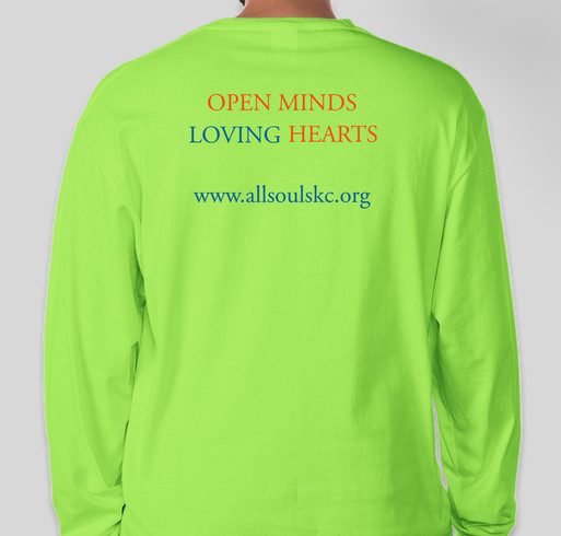 All Souls 150th Anniversay Fundraiser - unisex shirt design - back
