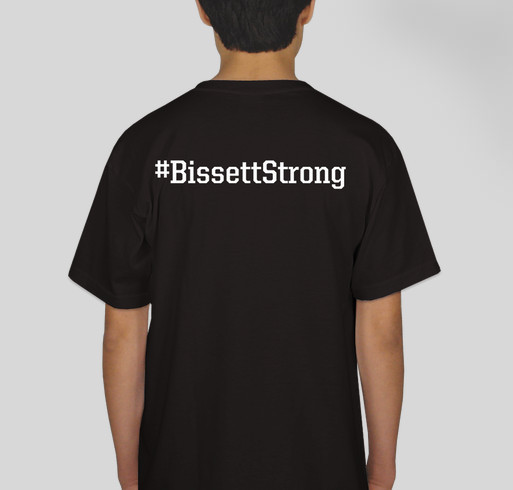 #BissettStrong Fundraiser - unisex shirt design - back