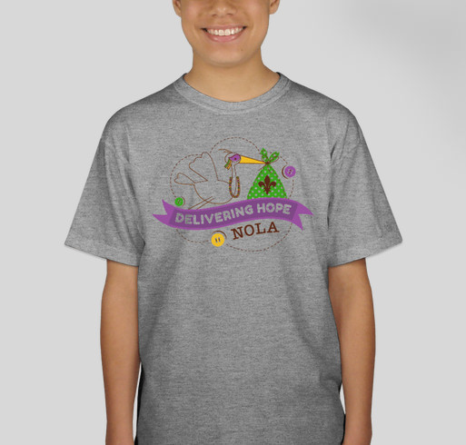 Delivering Hope NOLA - Mardi Gras Shirt Fundraiser Fundraiser - unisex shirt design - front