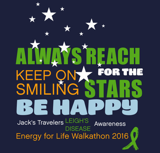 Jack's Travelers at the Energy for Life Walkathon 2016! (Youth) shirt design - zoomed