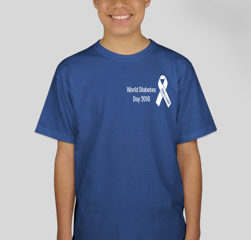 World Diabetes Day T-shirt Fundraiser for Type 1 Diabetes Fundraiser - unisex shirt design - front
