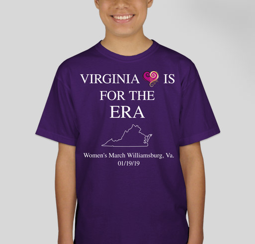 ERA Women's March Williamsburg, Va. 01/19/19 Fundraiser - unisex shirt design - front