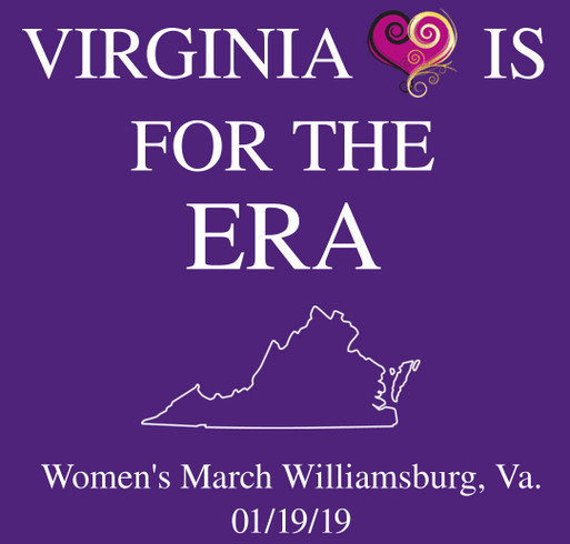 ERA Women's March Williamsburg, Va. 01/19/19 shirt design - zoomed