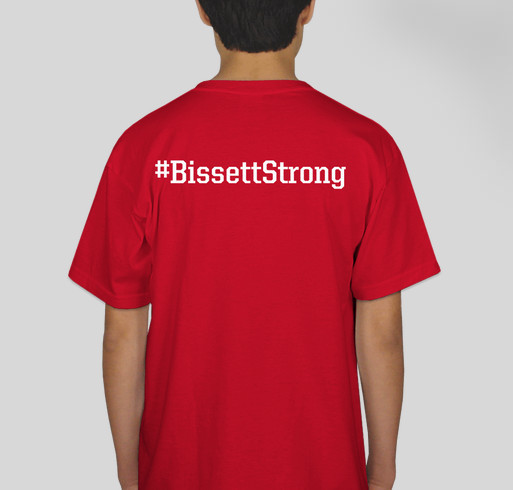 #BissettStrong Fundraiser - unisex shirt design - back