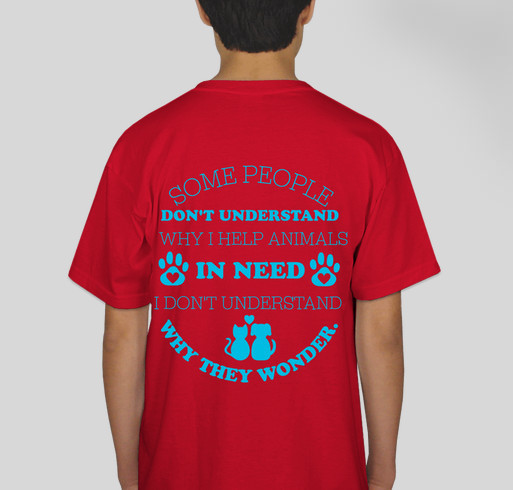 Belmont Animal Rescue Fund Fundraiser - unisex shirt design - back