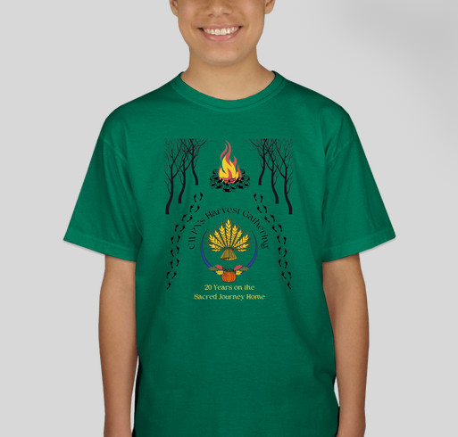 Harvest Gathering: 20 Years on the Sacred Journey Home Fundraiser - unisex shirt design - front