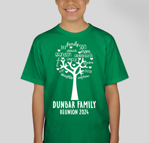 Dunbar Family Reunion Fundraiser - unisex shirt design - front