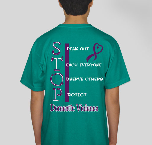 Domestic Violence Awareness Fundraiser - unisex shirt design - back