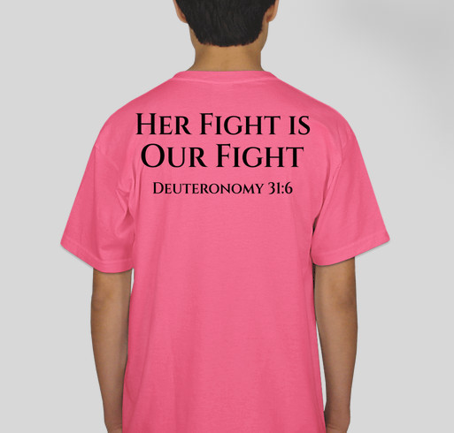 Let's help Lynn win her battle against breast cancer!!! Fundraiser - unisex shirt design - back