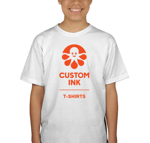 Gildan Youth 100% Cotton T-shirt - White