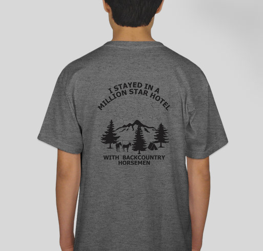 Backcountry Horsemen of California Fundraiser Fundraiser - unisex shirt design - back