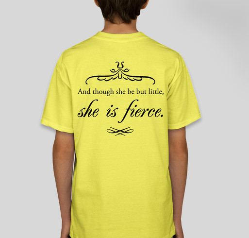 She is Fierce - Emma's Angels Fundraiser - unisex shirt design - back