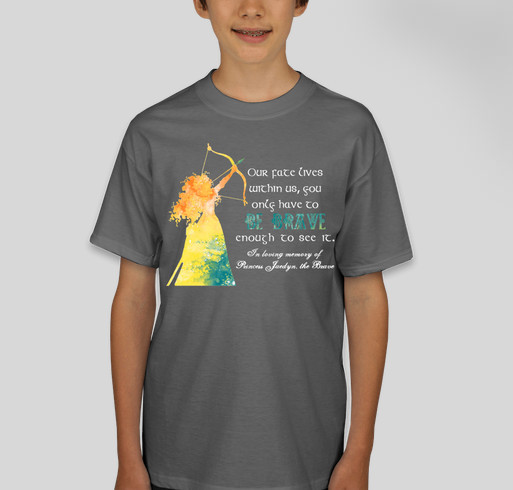 Jaedyn's Brave Heart Fundraiser - unisex shirt design - front