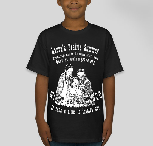 BACK & WHITE HOME…PAGE: Must Have T-SHIRT Souvenir of Laura’s Prairie Summer Fundraiser - unisex shirt design - front