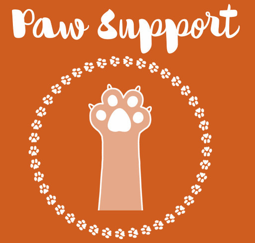 WCHS Paw Support Tees shirt design - zoomed