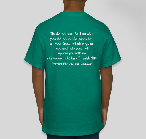 Prayers For Jackson Lindauer Fundraiser - unisex shirt design - back