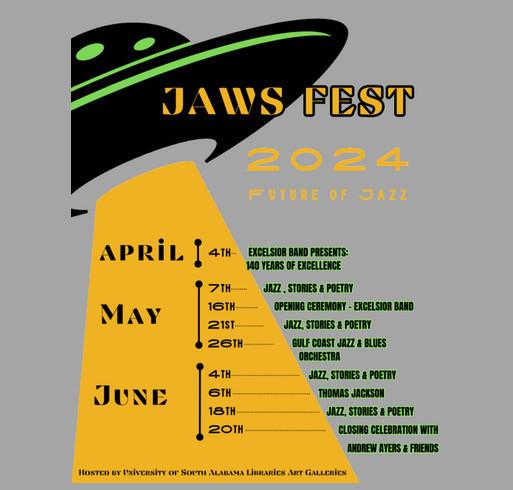 JAWS Festival Youth T-shirt shirt design - zoomed