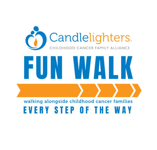 Candlelighters Childhood Cancer Family Alliance Fun Walk T-Shirts shirt design - zoomed