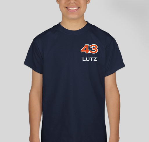Lutz 43 Fundraiser - unisex shirt design - front