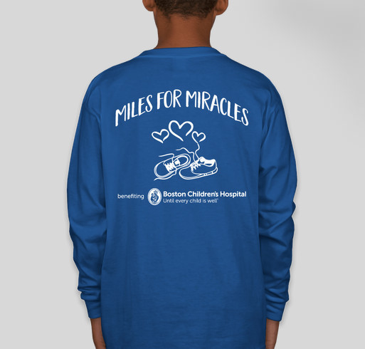 Youth - Miles for Miracles Fundraiser - unisex shirt design - back