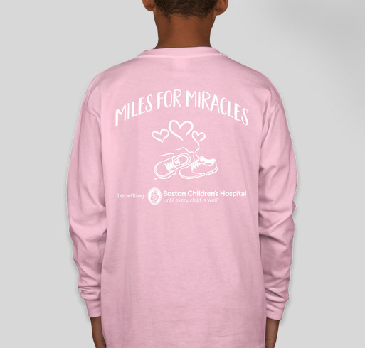 Youth - Miles for Miracles Fundraiser - unisex shirt design - back