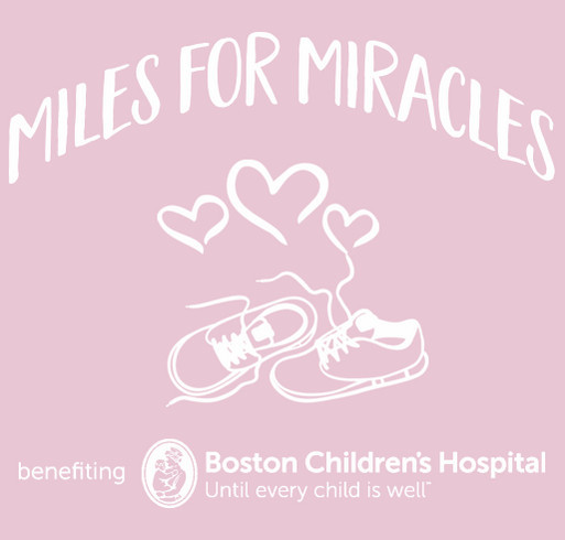 Youth - Miles for Miracles shirt design - zoomed