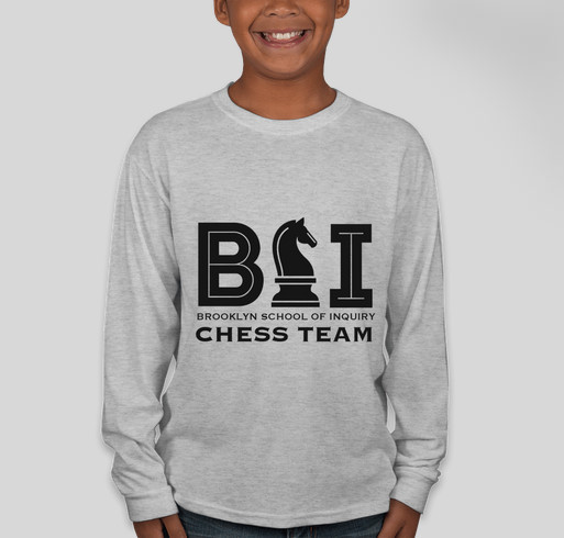 BSI chess gear is here! Fundraiser - unisex shirt design - front