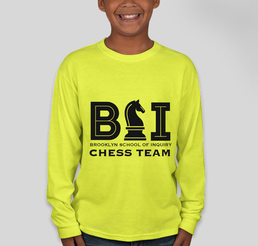 BSI chess gear is here! Fundraiser - unisex shirt design - front