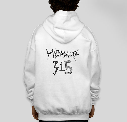 Levisdesolate 315 hoodie Fundraiser - unisex shirt design - back