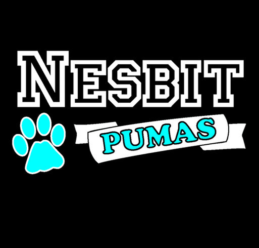 Nesbit Elementary "GO PUMAS" Hoodie -Winter 2015 shirt design - zoomed